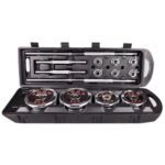 York Fitness Adjustable Chrome Barbel Dumbbell Set 50 Kg Chrome