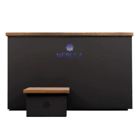 Nebula Plunge Ice Bath Tub All in one Chiller with Stainless Steel Tub and African Teakwood Top