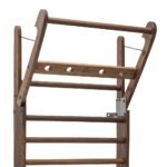Nohrd Walnut Solid Wood WallBars Premium Walnut Swedish Fitness Ladder 14 Bars NHR-WAL-14 view 2