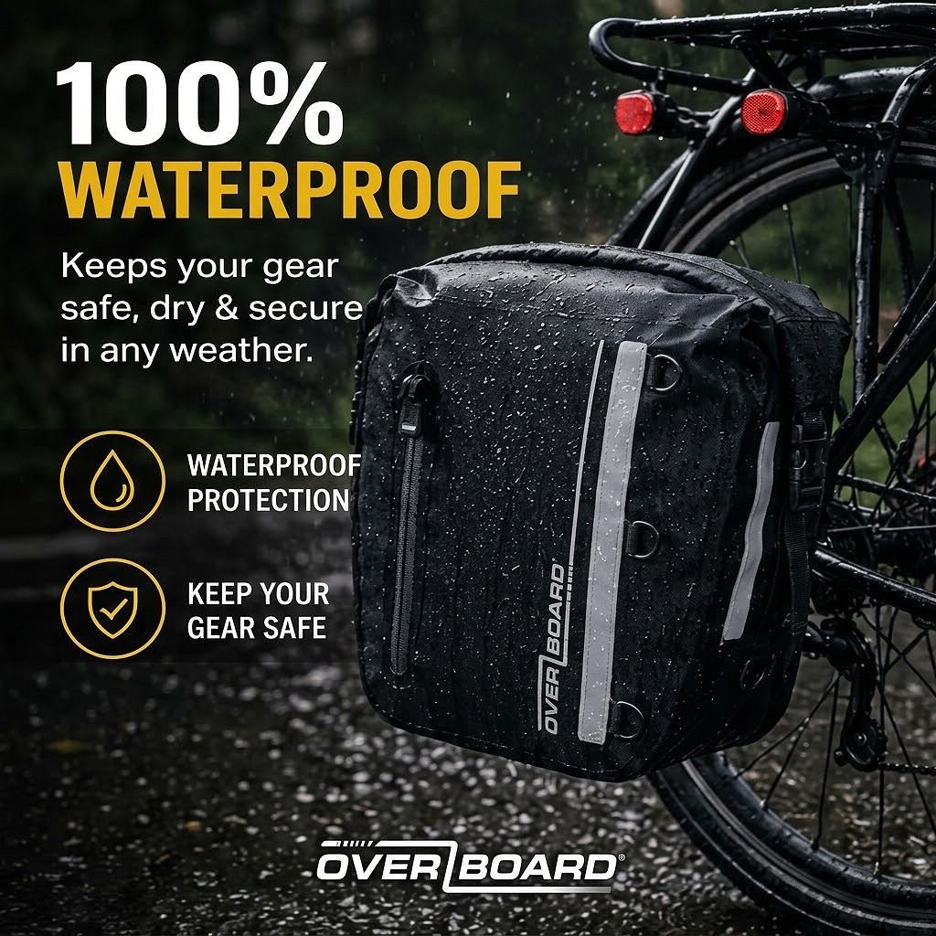 OverBoard Classic Waterproof Pannier Bike Bag view 4