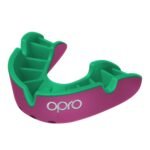 OPRO Kids' Self-Fit Silver-Level MMA Mouth Guard Pink/Green OP102503003