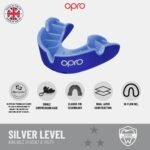 OPRO Kids' Self-Fit Silver-Level MMA Mouth Guard Pink/Green OP102503003 view 4