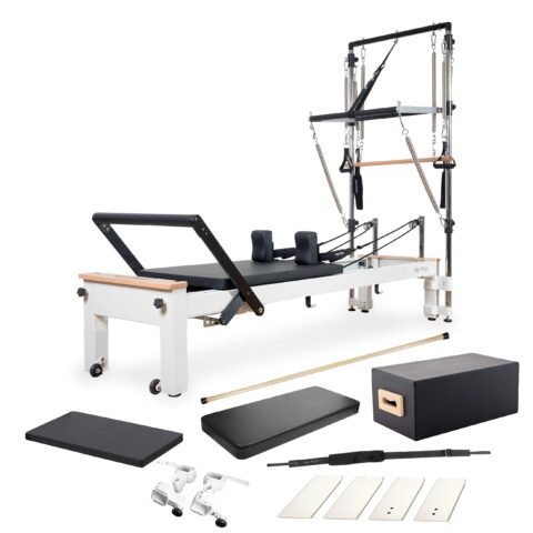 Align-Pilates C8-S Pro Pilates Reformer with Half Cadillac PAPC8SHALFCA