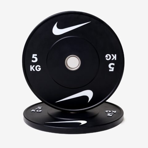Nike Strength Heavy-Duty Rubber Bumper Plates Single Black/White