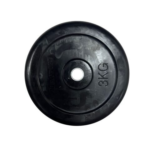 TA Sport Regular Rubber Weight Plate 25MM PL22 – Durable Gym Plate for Strength Training, Weightlifting & Home Gym