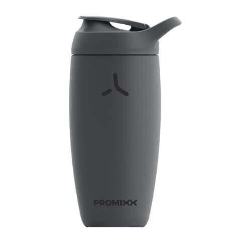 Promixx Pursuit Insulated Stainless Steel Shaker Bottle Graphite Gray 18 Oz