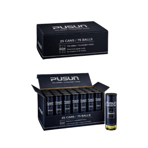 Pusun 75 Padel Ball Pack 25 Cans for Ball Machines PUSUN-PBP-75
