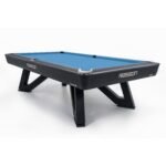RASSON Wolf Billiard Table Black/Silver Fluorocarbon Finish 9FT