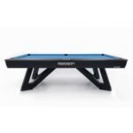 RASSON Wolf Billiard Table Black/Silver Fluorocarbon Finish 9FT view 2