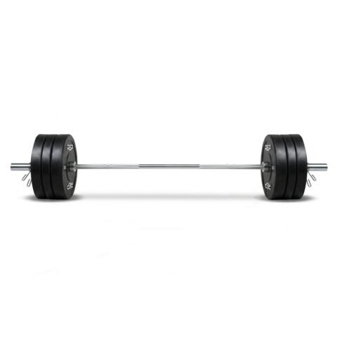 REP Fitness Bumper Plates with Barbell Bundle Black