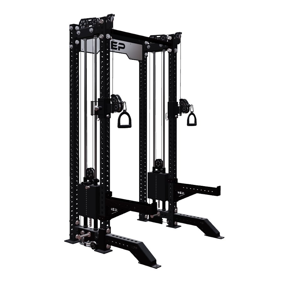 REP Fitness Compact Athena Functional Trainer Metallic Black 4 Post 93 Inch REP-ATH-C-93