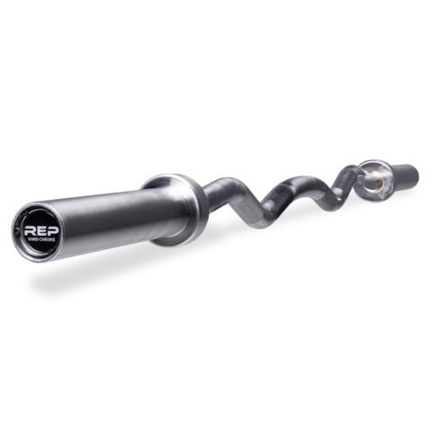 REP Fitness Curl Bar Precision-Balanced Olympic Bar for Bicep & Tricep Isolation Training REP-BB-4400-HC