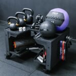 REP Fitness Multipurpose Dumbbell Storage Cart Metallic Black view 4