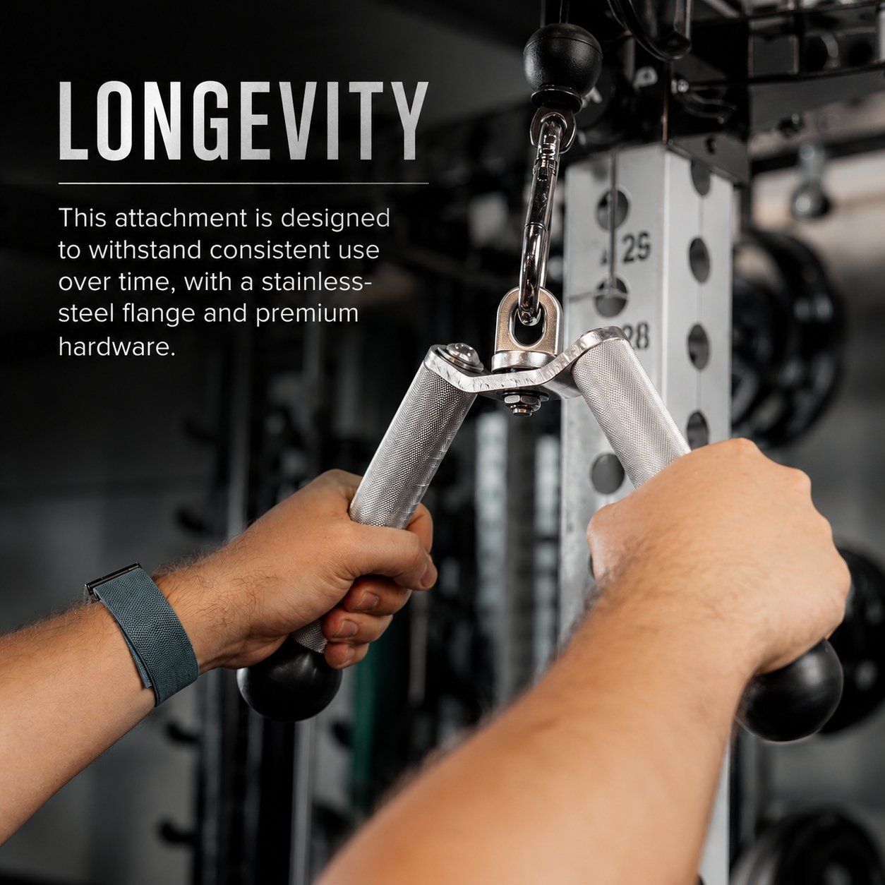REP Fitness X Kleva Built Tricep Pushdown Attachment REP-FTA-KB-1500 view 2