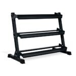 REP Fitness Heavy-Duty 3-Tier Dumbbell Storage Rack Metallic Black REP-WS-5100-MBLK