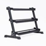 REP Fitness Heavy-Duty 3-Tier Dumbbell Storage Rack Metallic Black REP-WS-5100-MBLK view 2