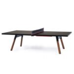 RS Barcelona You and Me Standard Indoor Outdoor Ping Pong Table Iroko Wood Legs Black RS-PP-WBLK view 2