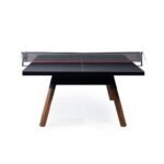 RS Barcelona You and Me Standard Indoor Outdoor Ping Pong Table Iroko Wood Legs Black RS-PP-WBLK view 3