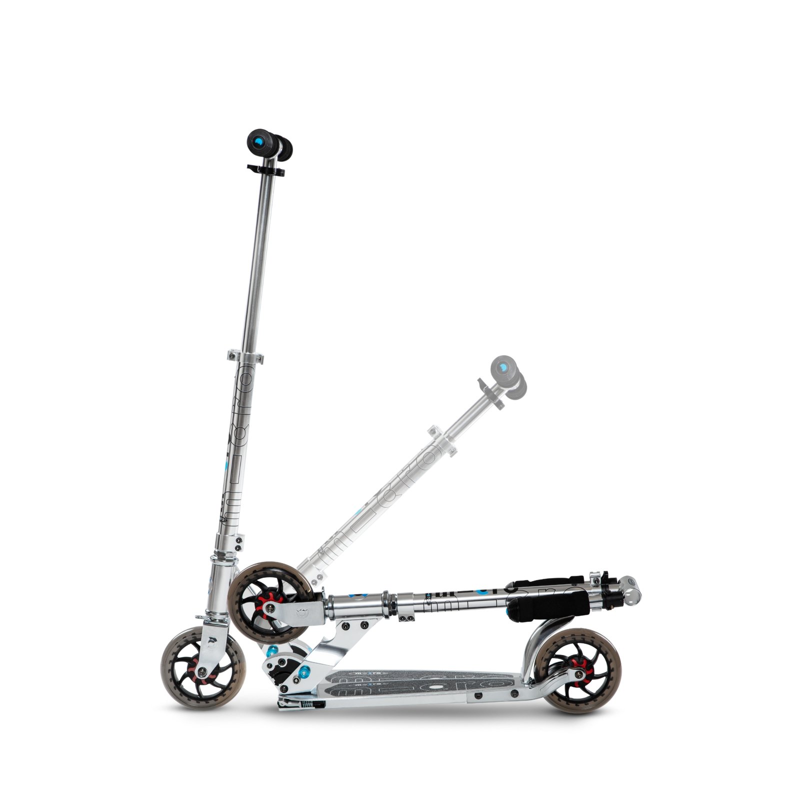 Micro Speed+ Foldable Kick Scooter Pure Silver SA0142 view 3