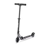 Micro Sprite LED Scooter Silver Chrome Foldable Kick Scooter with Light-Up Wheels for Kids (Ages 5+) SA0295