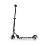 Micro Sprite LED Scooter Silver Chrome Foldable Kick Scooter with Light-Up Wheels for Kids (Ages 5+) SA0295 view 2