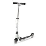 Micro Sprite Glow LED Scooter White Foldable Kick Scooter with Light-Up Wheels (Ages 5+) SA0296