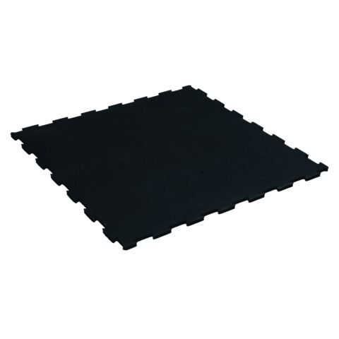 Axox Fitness Gym Rubber Tiles 15mm & 1sqm Black SLGT15-B