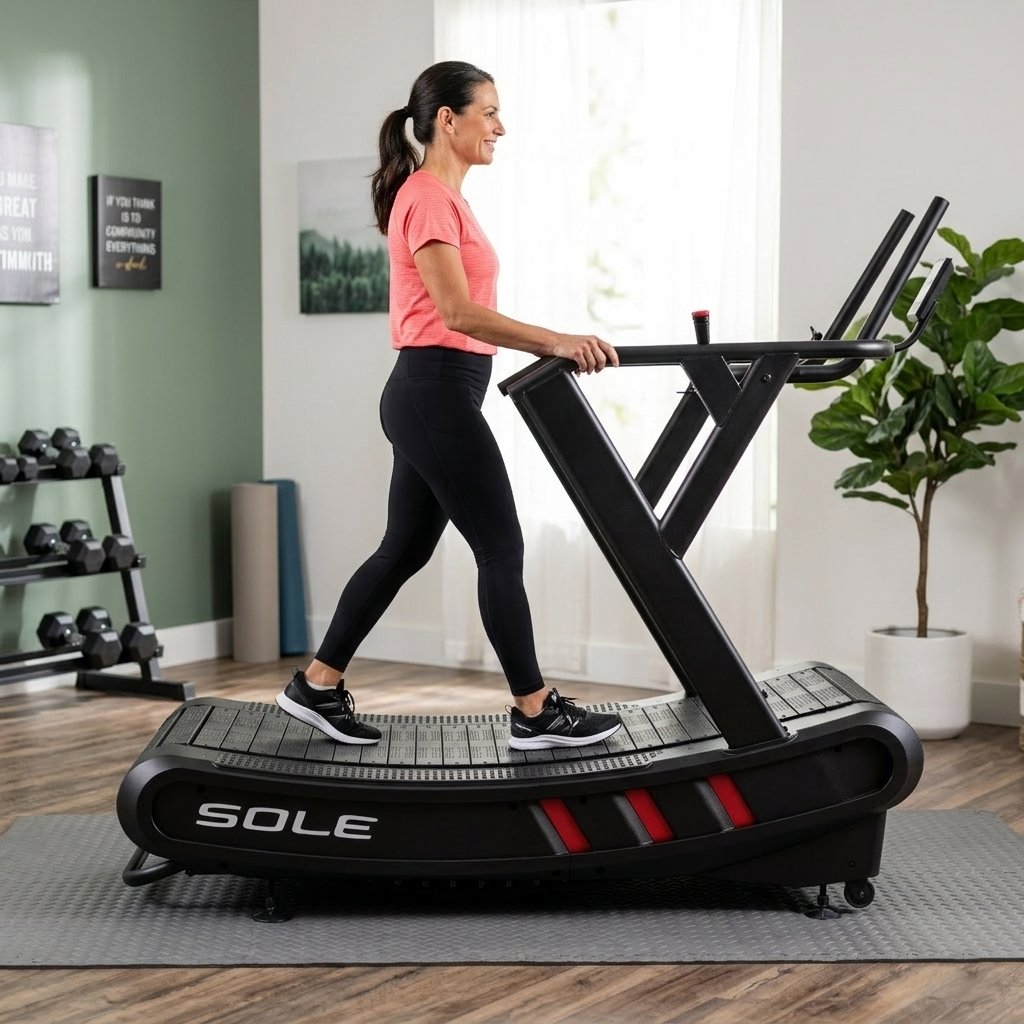 Sole Fitness C80 Curved Manual Treadmill view 8
