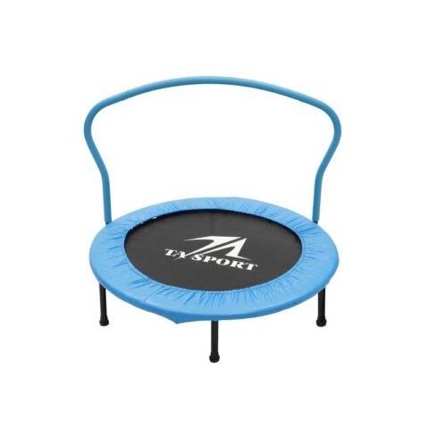 TA Sport 40-Inch Trampoline With Handrail JKL-40IN B Blue