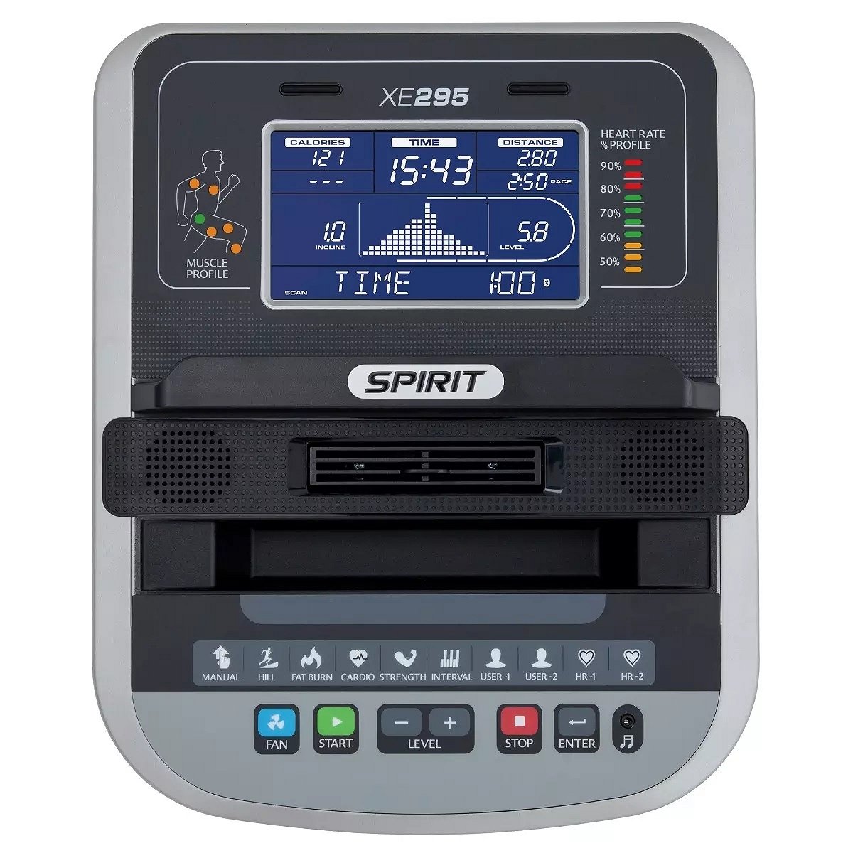 Spirit Fitness Home XE295 Elliptical Cross Trainer STXE295 view 2
