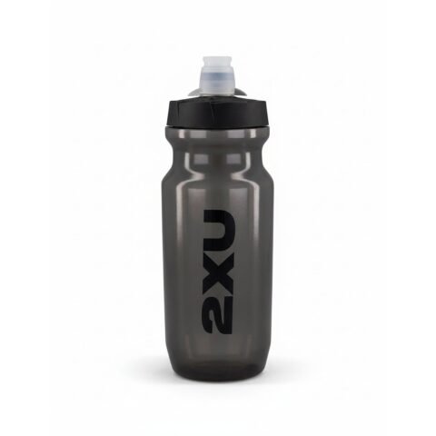 2XU Squeeze Water Bottle 600ml Clear/Black