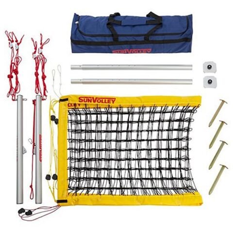Sunvolley Plus Beach Volleyball Outdoor Post, Net Set 9.5 Meter SUN-VB-PLUS-9-5M