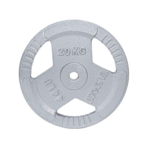 TA Sport Paint Weight Plate SYP20 20 kg Grey With 3 Handles