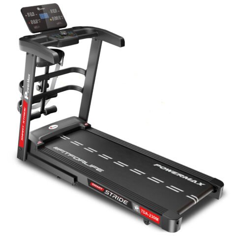 PowerMax TDA-230M Motorized Treadmill with Pulse Sensors