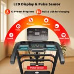 PowerMax TDA-230M Motorized Treadmill with Pulse Sensors image 2