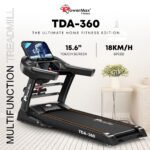 PowerMax TDA-360 Motorized Treadmill with Auto Incline image 2