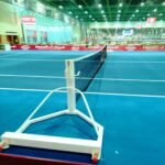 Houston Movable Tennis Post GI Set TEP00003