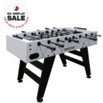 TableTurf Goal Pro Foosball Table with Dual Ball Return 5 Feet White EX Display Grade A TF-GLP-WHT-DUP-A
