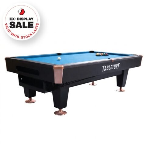TableTurf Ex Display Venus Billiard Table Black 8 Feet