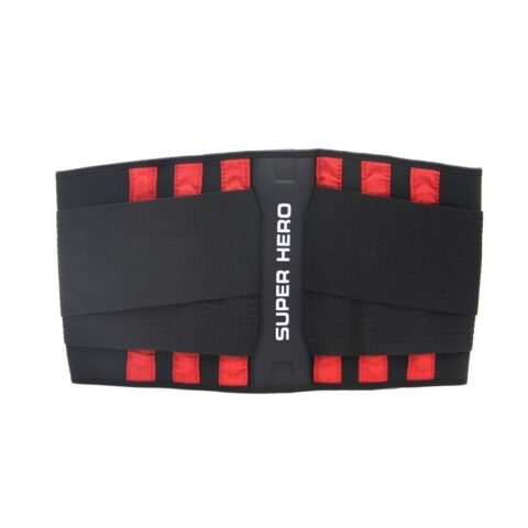 Joerex & Marvel Sbr Waist Support VKI21139-L Red/White – Adjustable Waist Belt for Fitness, Training & Sports