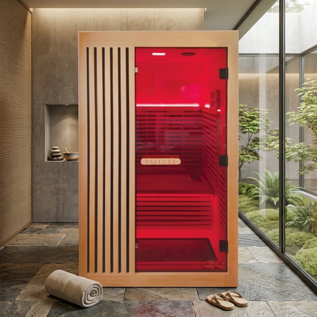 Valluxy Premium 2 Person Infrared Sauna with Red Light Therapy view 2
