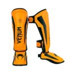 Venum Elite Shin Guards Exclusive Neo Orange Kids