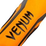 Venum Elite Shin Guards Exclusive Neo Orange Kids view 3