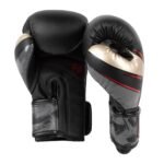 Venum Elite Evo Boxing Gloves Black/Gold/Red view 4