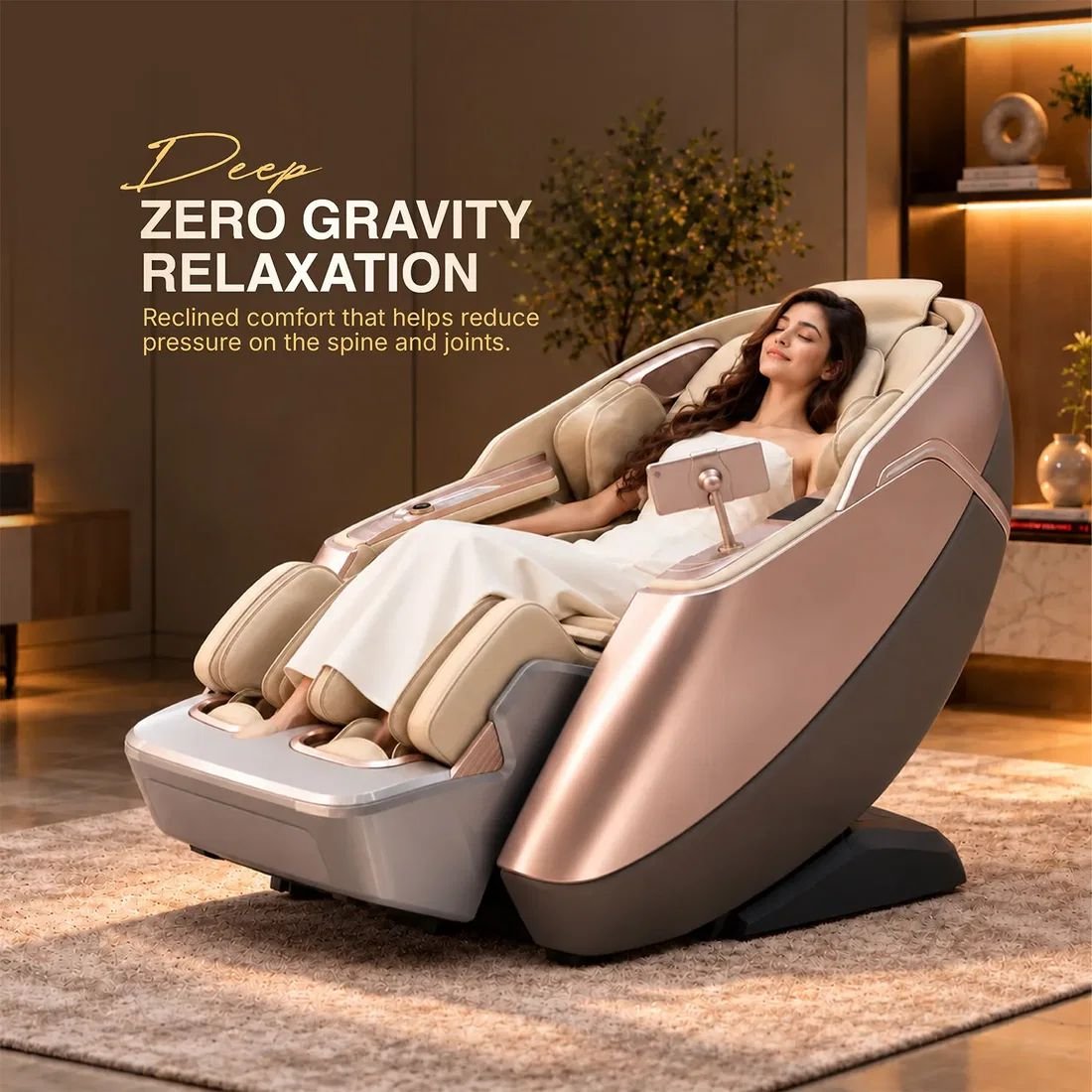 Nourest Vortex Full Body 3D Massage Chair with 24 Automatic Programs Silver VRTX-SLVR view 3