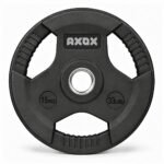 Axox Fitness 3-Grip Rubber Weight Plate 15 Kg With PVC Label W02AC023-15K
