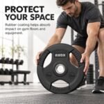 Axox Fitness 3-Grip Rubber Weight Plate 15 Kg With PVC Label W02AC023-15K - view 3