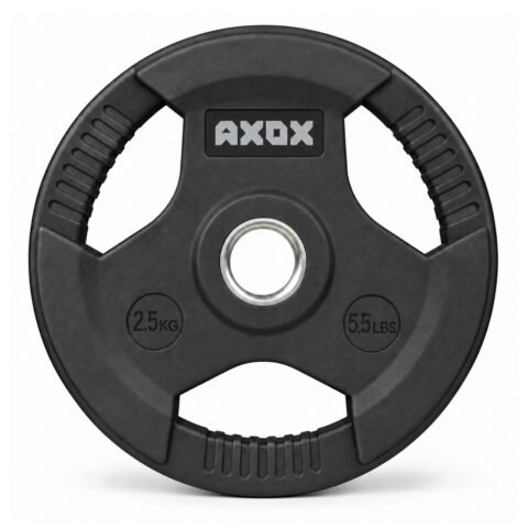 Axox Fitness 3-Grip Rubber Weight Plate 2.5 Kg With PVC Label W02AC023-2-5K
