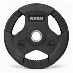 Axox Fitness 3-Grip Rubber Weight Plate 20 Kg With PVC Label W02AC023-20K