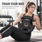 Axox Fitness 3-Grip Rubber Weight Plate 20 Kg With PVC Label W02AC023-20K - view 3